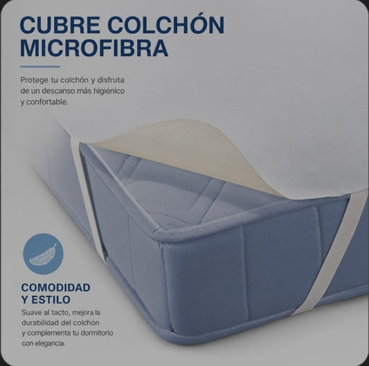 Cubre Colchon Microfibra