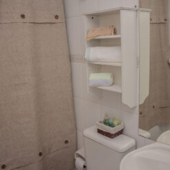 Cortina de Baño Lino Botones - 1.80 x 1.80, Beige